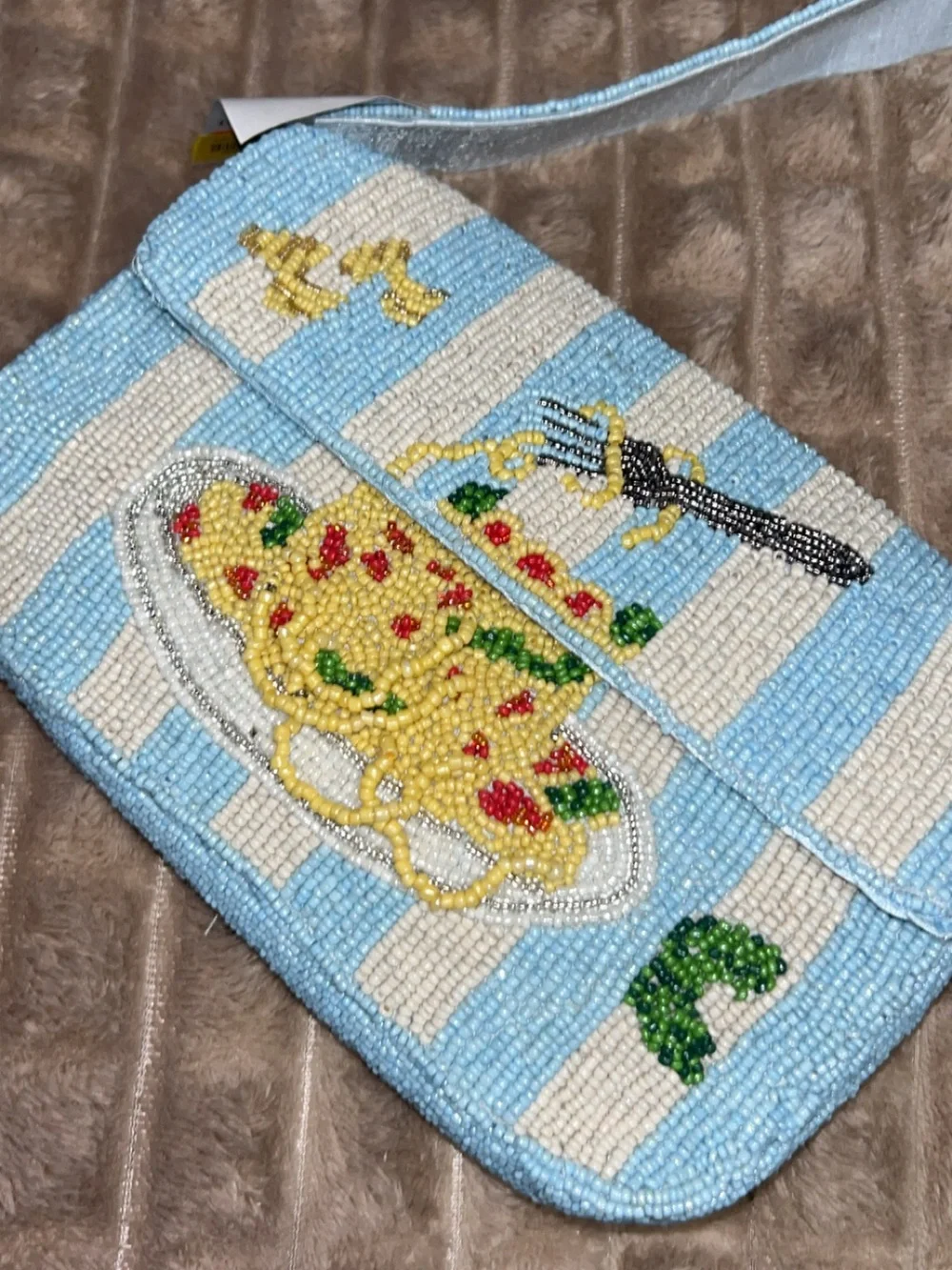 NWT Beaded Sol & Mer - Pasta Shoulder Bag